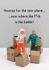 Funny New Home Card - Boxes created by Bold & Bright Cards