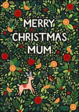 Pretty Christmas Card - Mum created by Pear Tree Press