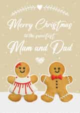 Cute Christmas Card - Parents - Gingerbread created by Mo&Co