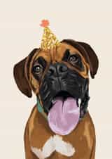boxer dog card created by Richarts Designs