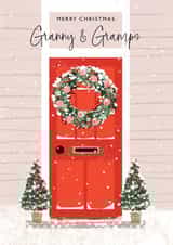 Traditional and Pretty Christmas Card - Grandparents created by Rebecca Prinn