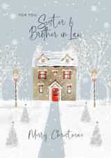 Pretty Christmas Card - Sister and Brother In Law created by Rebecca Prinn