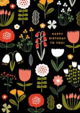 Pretty Birthday Card - Floral created by Maggie Magoo Designs
