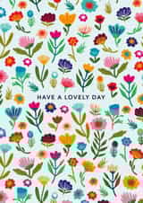 Pretty Birthday Card - Floral Pattern created by Maggie Magoo Designs