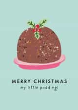 Cute Christmas Pudding card for my little pudding created by Zoe Chapman Design