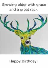 Cheeky birthday card for partner / friend created by Julia Herd