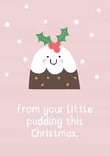 Cute Christmas card - Little Pudding created by Zoe Spry