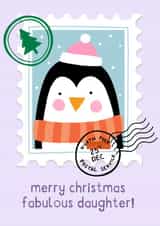 Cute Christmas Card - Fabulous Daughter created by Zoe Spry