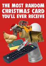 Random Christmas Card | Funny Weird Unforgettable Christmas Card created by Pottsy Prints