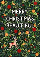 Pretty Christmas Card - Beautiful created by Pear Tree Press