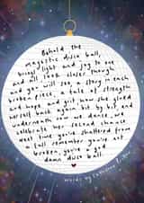 Funky poem card celebrating those that have rebuilt themselves created by Words by Catherine Prutton