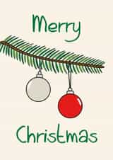 Cute and simple Christmas card created by Dan&Dee