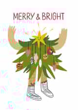 Cute Christmas Card - Merry and Bright created by Victoria