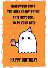 Funny Birthday card for those born in October created by Tancraftic
