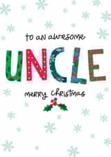 Heartfelt Christmas Card - Uncle created by The Boy and the Bear