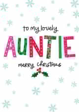 Heartfelt Christmas Card - Auntie created by The Boy and the Bear