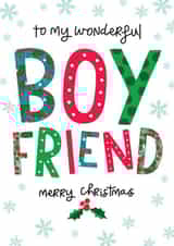 Heartfelt Christmas Card - Boyfriend created by The Boy and the Bear