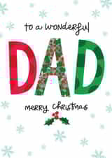 Heartfelt Christmas Card - Dad created by The Boy and the Bear