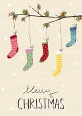 Pretty Christmas Card - Socks created by Iuly Burdin