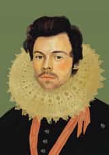 Funny Birthday Card - Harry Styles - Renaissance Painting created by AbiGoLucky