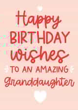 Cute Birthday Card - Granddaughter created by Word Up Creative