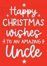 Cute Christmas Card - Amazing Uncle created by Word Up Creative