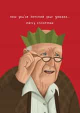 Funny Christmas Card - Blind Old Man created by AbiGoLucky