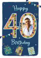 Personalised Birthday Photo Card created by IC&G - Photo2023 40 Birthday Personalised Photo Card 22162