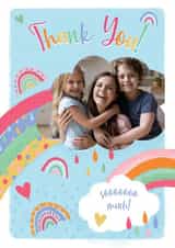 Personalised Thank You Photo Card created by IC&G - Photo2023 Rainbow Thank You Personalised Photo Card 22168