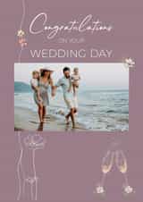Personalised Wedding Photo Card created by IC&G - Photo2023 pretty Wedding Personalised Photo Card 22175