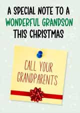 Funny Christmas Card for the Grandson who never calls! created by Just Jojo