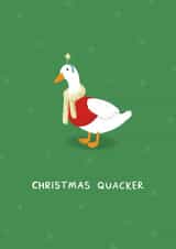 Funny Christmas Card - Christmas Quacker created by Sydney Jo Designs