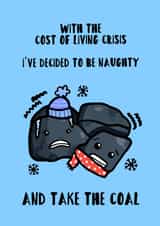Funny Cost Of Living Christmas Card For Your Friend created by Tori's Little Bubble
