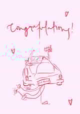 Pretty Wedding Card - Congratulations - LGBTQ+ Female created by Bellynam Studio