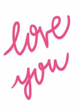 Pretty and Romantic Anniversary Card - Love You created by Bellynam Studio