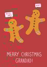 Funny Christmas Card - Grandad - Gingerbread Men created by Pen and Puns