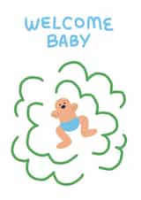 Funny New Baby Card – Welcome Baby created by Tania Potapova