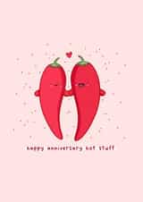Cute anniversary card - hot stuff created by Rosalie Perl