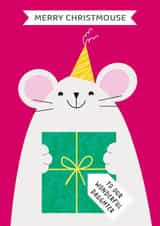 Merry Christmouse - cute Christmas card for daughter created by Paper Heart Designs