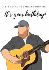 Country Music Birthday Card For Partner/Friend - Let’s Get Some Candles Burning created by Design With Kym