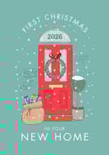 Happy First Christmas In Your New Home - Pretty & Traditional Design created by The Cake Thief