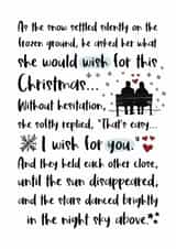Romantic Christmas Card for Husband/Fiance created by And You Can Quote Me