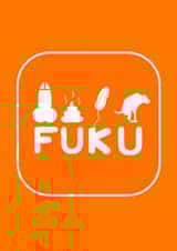 Funny greetings card - FUKU - orange icons created by crackerjack