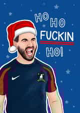 Roy Kent Ted Lasso Christmas Card - Ho Ho F*ckin Ho created by Blue Kiwi Design