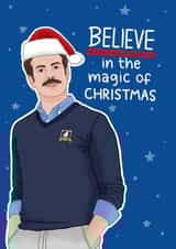 Ted Lasso Christmas Card - Believe created by Blue Kiwi Design
