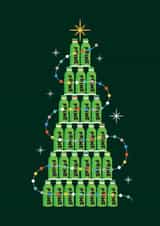 Christmas Card for Teenagers – Prime Bottle Christmas Tree created by Joyful Joyful