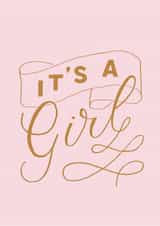 Pretty New Baby Card - It's A Girl created by Seb Sells