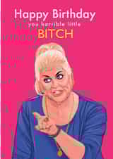 Funny Kim Woodburn birthday card - Celebrity Big Brother - Perfect for a best friend or total BITCH. created by Ryan Hodge 