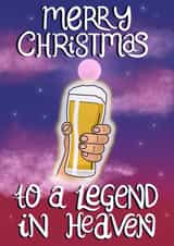 Merry Christmas To A Legend In Heaven created by Doris Dishcloth