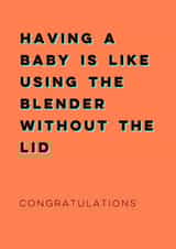 Funny New Baby Card - Congratulations created by Diffydolls